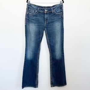 SILVER SUKI Jeans Mid Rise Bootcut Dark Wash Size 31 Long